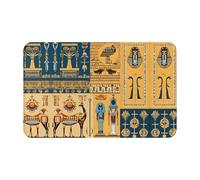 HAHAFU Ancient Egypt Tribe Series Flannel Doormat 49x80cm,Non-Slip Rubber Backing,Absorbent And Dirt Trapping,Entrance Rug For Indoor/Outdoor Use