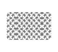 HAHAFU Animals Sea Turtles Flannel Doormat 49x80cm,Non-Slip Rubber Backing,Absorbent And Dirt Trapping,Entrance Rug For Indoor/Outdoor Use