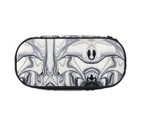 HAHAFU Black and White Paint Mixed Double Zipper Pencil Case Makeup Bag,Large Capacity Crush-Resistant Polyester OrganizerFor School Office Travel