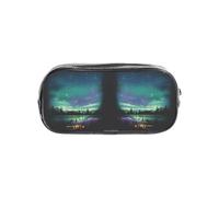 HAHAFU Celestial Night Clear PVC Pencil Case,Transparent Makeup Bag for School,Office,Travel Gym Accessories Organizer (Full Print Front Panel)