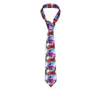 HAHAFU Colorful Tie Dye Men Ties Classic Silk Men'S Neckties,Formal Printed Neckties For Party Work Business Wedding