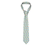 HAHAFU Easter Eggs Men Ties Classic Silk Men'S Neckties,Formal Printed Neckties For Party Work Business Wedding