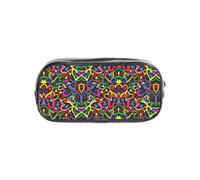 HAHAFU Gay Pride Rainbow Clear Pencil Case with Full Print On Front Panel,Transparent PVC Pouch, Lightweight Wear-Resistant, Zipper Closure for School, Office, Travel