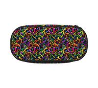 HAHAFU Gay Pride Rainbow Double Zipper Pencil Case Makeup Bag,Large Capacity Crush-Resistant Polyester OrganizerFor School Office Travel