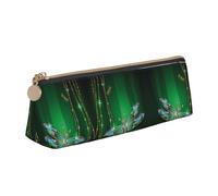 HAHAFU Jewel Dragonfly Cute Pencil Case for Girls Boys,Print Leather Stationery Organizer Box School Office Supplies Case
