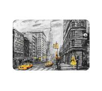 HAHAFU Love From New York Doormats Inside Outside 40x60cm,Printed Washable Non-Slip Absorbent Entrance Rug Floor Mat