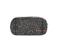 HAHAFU Math Formula Clear PVC Pencil Case,Transparent Makeup Bag for School,Office,Travel Gym Accessories Organizer (Full Print Front Panel)