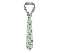 HAHAFU Otters Men Ties Classic Silk Men'S Neckties,Formal Printed Neckties For Party Work Business Wedding