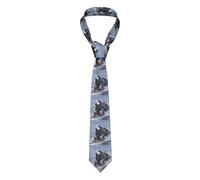 HAHAFU Steam Train Depart Sunset Classic Men'S Neckties,Silk Men Ties,Formal Printed Neckties For Party Work Business Wedding