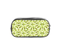 HAHAFU Sushi Dill Pickles Clear Pencil Case with Full Print On Front Panel,Transparent PVC Pouch, Lightweight Wear-Resistant, Zipper Closure for School, Office, Travel