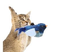 HahaGo Pack of 2 Cat Toys Self-Employment Hanging Door Frame with Elastic Flutter Bird Lifelike Snipe Chirping Interactive Cat Toy with Catnip