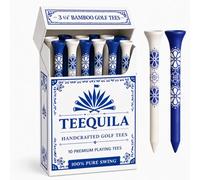 HahaHome Funny Golf Tees | Golf Accessories for Men - Tee-Quila 12 Pack | Top Golf Gifts for Men & Unique Golf Gifts for Golfers | Premium Golf Stuff & Golf Bag Accessories | Wooden Bamboo Tees