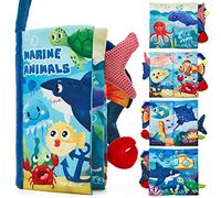 hahaland Baby Books 0-6 Months Infant Tummy Time Toys High Contrast Sensory