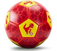 hahaland Size 3 Football Gifts for Toddler Boys Kids with Hand Pump Mesh Bag, Dinosaur Football Training Balls Outdoor Toys for 3 4 5 6 7 Year Old Boys Girls Toys for Boy Age 3+