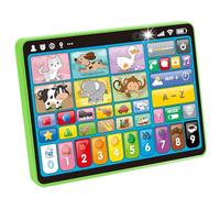 hahaland Trilingual (EN/FR/ES) Baby Tablet for 1 Year Old+ Boys & Girls, Eye-Friendly Kids' Electric Educational Learning Toy with Touchscreen, Alphabet, Numbers, Musical Montessori Preschool Learning