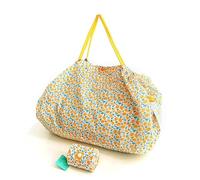 HaHaLemon Reusable Foldable eco-friendly shopping bag， Portable shoulder bag for business trips,Large Durable Heavy Duty, Lemon