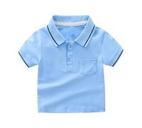 HahaNice Boys' Polos School Shirts Boys T Shirts Blue 6Y
