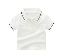 HahaNice Boys' Polos School Shirts Boys T Shirts Off-White 6Y