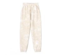 HahaNice Boys' Trousers Elastic Waist Tie Dye Jogging Bottoms Boys Girls Tracksuit Bottoms Kids Joggers Beige 5-6Y