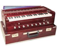 HAHAPA Musicals Wooden Portable Folding 3.5 Octave 9 Stopper Harmonium with Coupler/Indian Harmonium/Professional Harmonium/Handmade Harmonium/Portable Harmonium