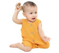HAHASHOW Baby Clothes Sleeveless Baby Bodysuits Summer 0-24 Months | Breathable baby vests, Button closure, Machine washable, Soft and Comfortable, Easy on & off, Size up for a better fit