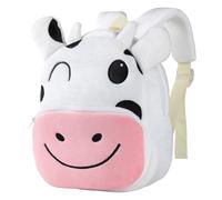 HAHASHOW Kids Backpack from 1 Year - Cute 3D Animal Backpack for Toddlers (2-4 Years), Lightweight Nursery Backpack with Soft Plush, Mini Nursery Bag for Boys and Girls, cow