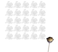 Hahhhha 100Pcs Clear Chocolate Box Holder,Round Chocolates Bouquet Wrappers Holders,Chocolate-Ball Flower Base Holder,Candy Bouquet Packaging Accessory,for DIY Valentines Day Wedding Gift Making