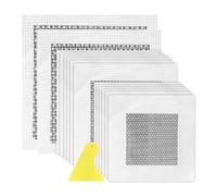 Hahhhha 14pcs Drywall Repair Kit, 2/4/6/8 Inch Self Adhesive Plasterboard Repair Patch with Scraper, Wall Hole Repair Patch Kit for Quick Fix Broken Walls Repair or Ceiling Filler(Grey+White)