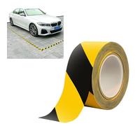 Hahhhha Hazard Tape,33m Waterproof Hazard Warning Tape,Black and Yellow Warning Tape,Dangerous Areas Extra Caution Tape,Safety Tape for Parking Place,Hotel,Highway,Vehicle Toll Station