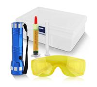 Hahhhha Leak Detector Kit,Fluorescent Protective Glasses Air Conditioning Accurate Refrigerant Leak Detector Tools,Car Accessories Replacement Easy to Use Professional Eco Friendly