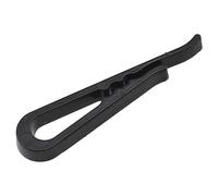 HAHIYO 1.5in/38mm 200Pcs Black Plastic U-Shape Alligator Clips - Fabric Clothespins for Sewing, Folding, Securing Fabric to Comic Board