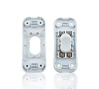Hahiyo 2A 250V Inline Cord Switch Rocker Button Double Pole Feed-Through Control Switches Compact Wiring Design Easy Install Multi-Function 1 PCS for Kitchen Light Bedroom Table Lamp Light Gauge Wire