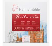 Hahnemühle Britannia Watercolour Pad Matt Natural White Watercolour Paper 300gsm 30 Sheets 30x30cm