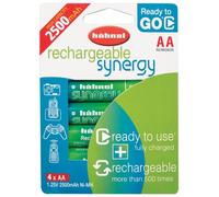 Hahnel Synergy AA 2500mAh Rechargeable Batteries Blister (Pack of 4)