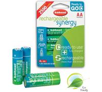 Hahnel Synergy AA 2500mAh Rechargeable Batteries (Blister Pack of 4)