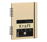 The Hahnemuhle Kraft Paper Hardback Sketch Book - Spiral Bound - A5 A4