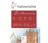 Hahnemühle Britannia Natural White Matte Watercolour Pad 300gsm 12 Sheets 36 x 48 cm