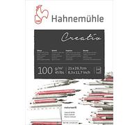 Hahnemühle Creativ Sketch Pad, Matt Drawing Paper 100 g/m², Natural White, 100 Sheets, DIN A4, Glued Top