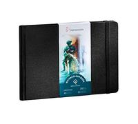 Hahnemühle Watercolour Book 100% Cotton, 250 g/m², Matte, Surface-Glued, 30 Sheets/60 Pages, Watercolour Book (A5 - Landscape Format)