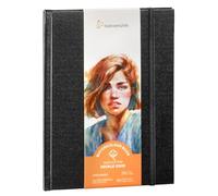 Hahnemühle Watercolour Book Deckle Edge Watercolour Book with Ripped Edges, 100% Cotton, 250 g/m², Matte, 30 Sheets/60 Pages (approx. 15.3 x 20.5 cm/Portrait Format)