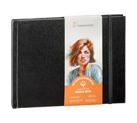 Hahnemühle Watercolour Book Deckle Edge Watercolour Book with Ripped Edges, 100% Cotton, 250 g/m², Matte, 30 Sheets/60 Pages (approx. 20.5 x 15.3 cm/Landscape Size)