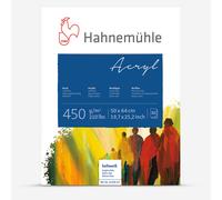 Hahnemuhle : Acrylic Painting Paper Block : 10 Sheet : 450gsm : 50x64cm : Not Texture