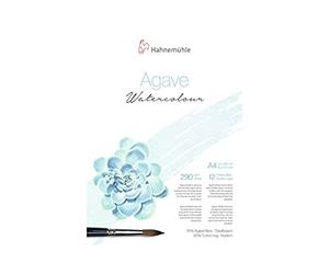 Hahnemuhle Agave Fibre 290gsm Watercolour Block - A4, 12 Sheets, NOT Surface