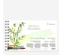 Hahnemuhle : Bamboo : Mixed Media Spiral Pad : 265gsm : 15 Sheets : 15.3x25cm (Apx.6x10in)