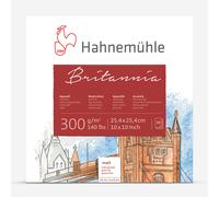 Hahnemühle Britannia Watercolour Pad Matte Natural White Watercolour Paper 300gsm 30 Sheets 10 x 10 Inch