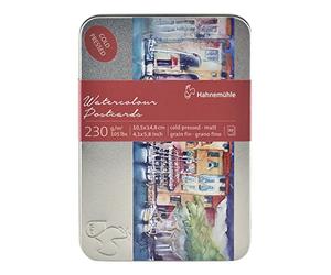 Hahnemuhle Watercolor Cards 230gsm Cold Pressed 4x5.75 Inches, 1 Set of 30 Cards, White,23623_SML