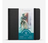 Hahnemuhle : Watercolour Book : 100% Cotton : Portrait : 250gsm : 30 Sheets : 14x14cm (Apx.6x6in) : Not