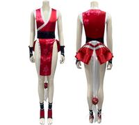 hahomin Mai Shiranui Cosplay Costume Fighter Outfit Anime Janpanese Sexy Kimono Halloween Uniform Full Set for Womens,Medium