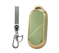 HAHUJZXK 4 Colours Key Case, Compatible with Mini Countryman U25 2024-2025 Car Key Case with Key Fob, Key Case Accessories, Protective Case,Green