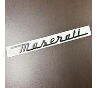 HAHYHL Emblem for Maserati GranTurismo 2017 2018 2019,Front Grille Rear Trunk Tailgate Black Replacement Decor ABS Strong 3M Adhesive Logo Badge Sitcker Scratch Resistant Car Exterior Accessories
